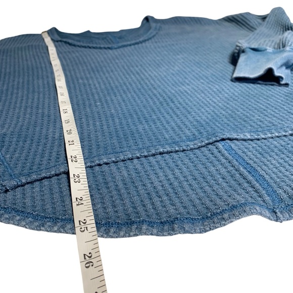 FREE PEOPLE | We The Free Women’s Coroline Thermal - Legion Blue - Sz Small - Picture 7 of 8